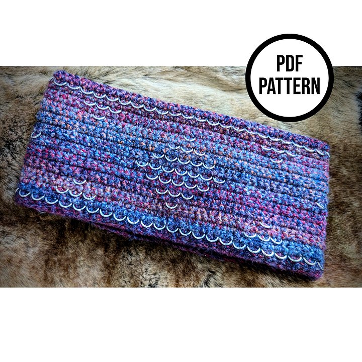 Crochainmail Neck Warmer - PDF Crochet Pattern product image (2)