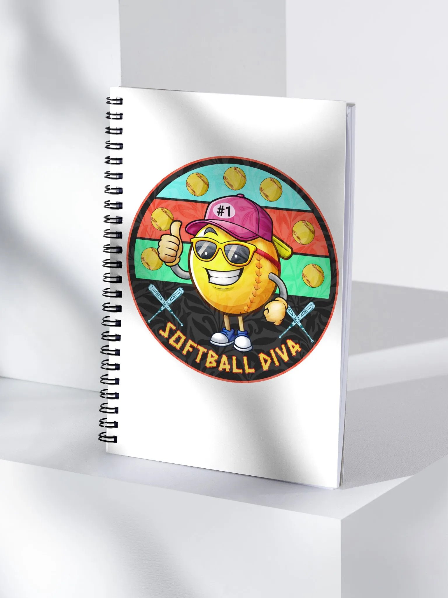 Softball Diva Spiral Notebook product image (3)