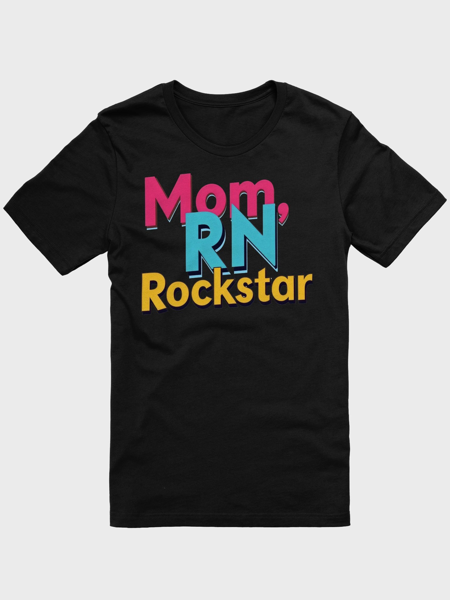 Mom, RN Rockstar 3D T-Shirt product image (1)