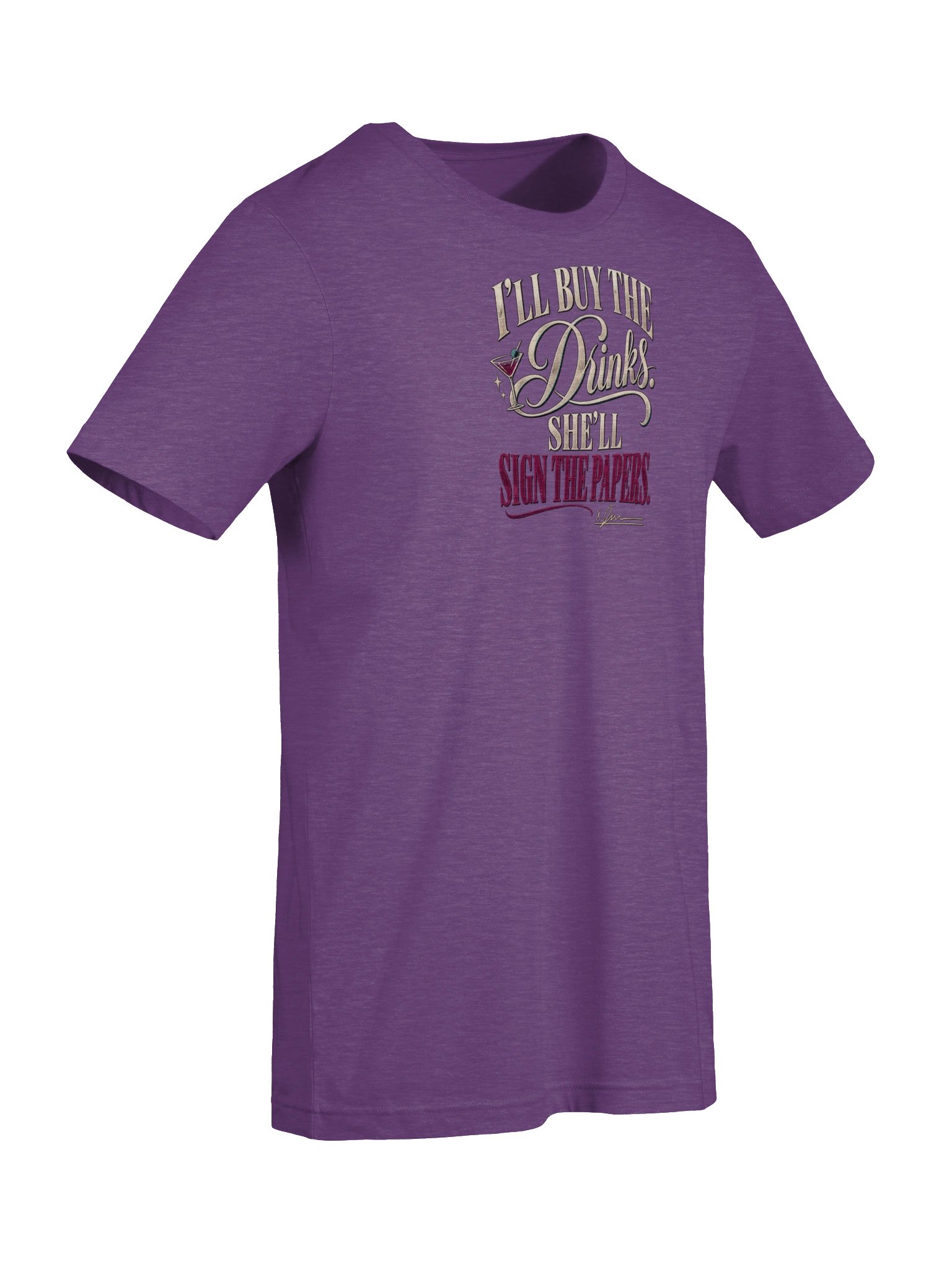 Funny Divorce Party Group Shirt — I’ll Buy the Drinks, She’ll Sign the Papers | Broken Women!™ product image (8)
