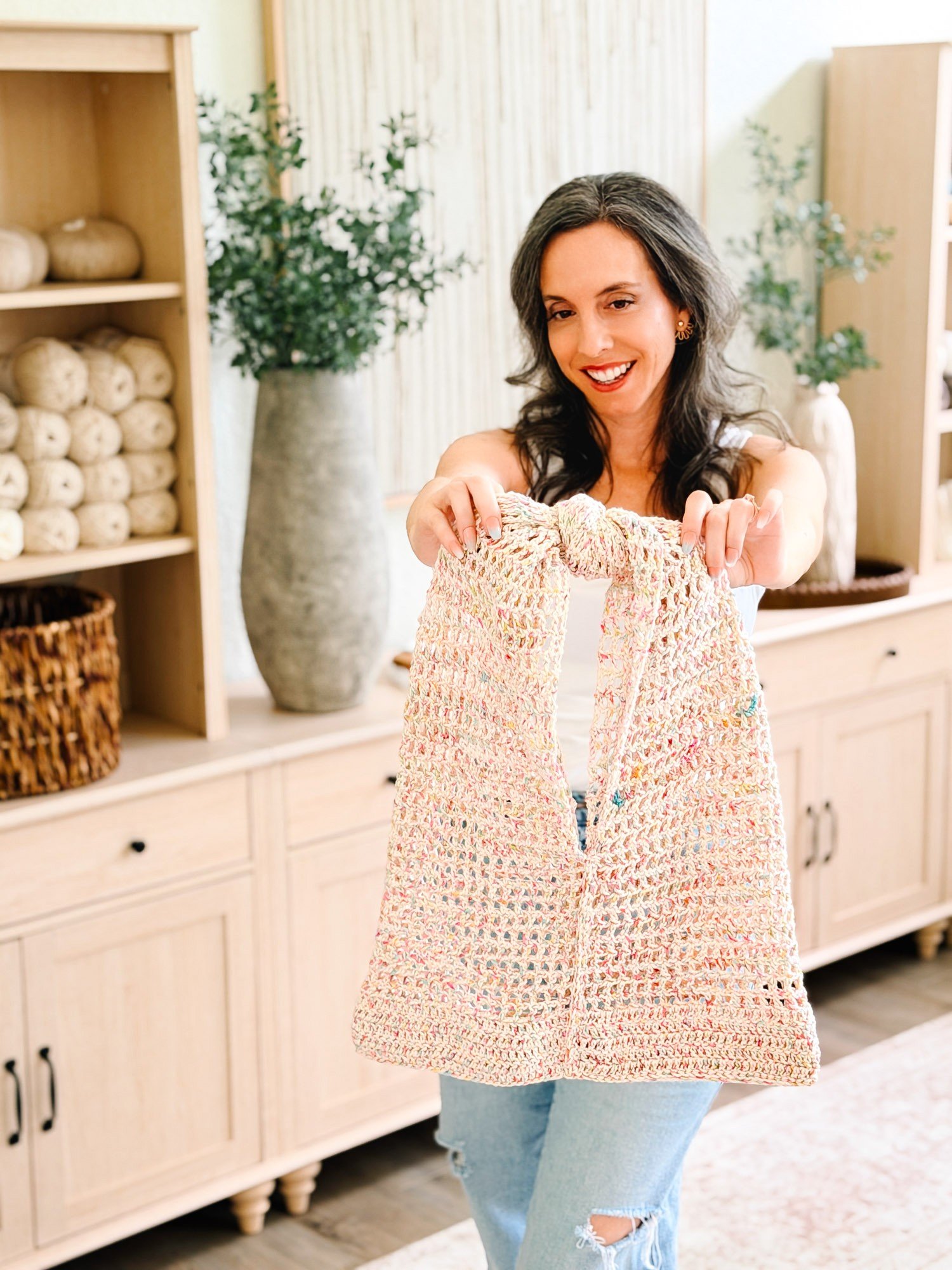 Knotted Mesh Crochet Bag Pattern product image (10)