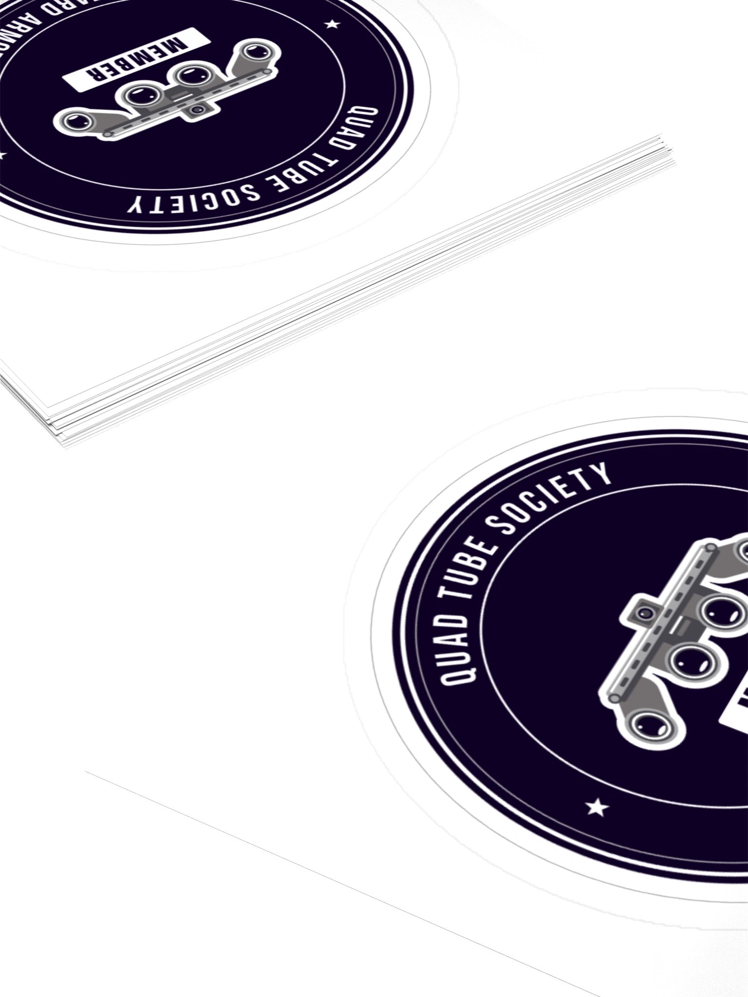 Quad Tube Society Die-Cut Sticker product image (4)