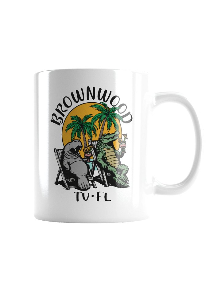 Brownwood TV Florida USA Fun Manatee Alligator Design Coffee Mug product image (2)