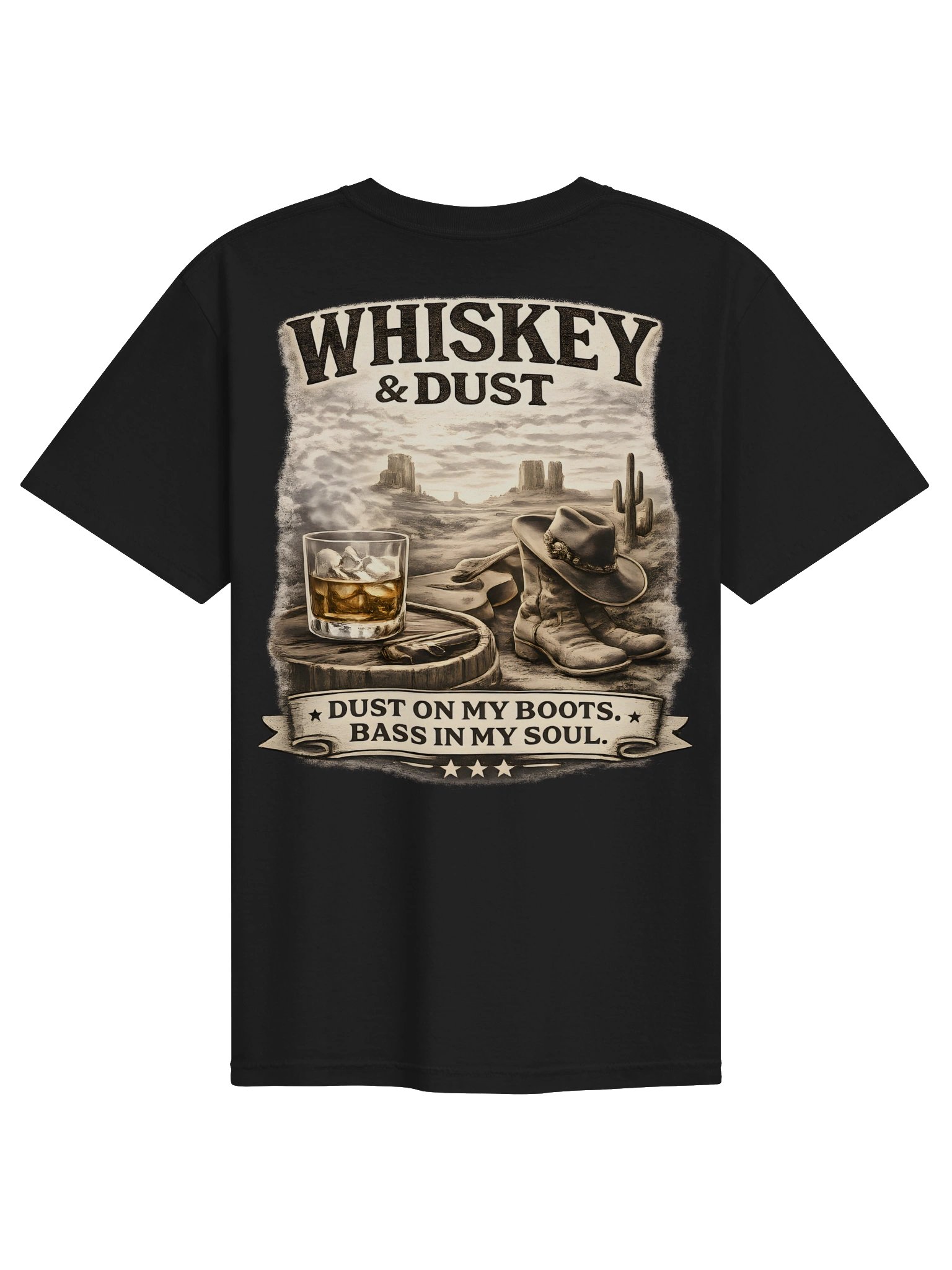 Country Hardstyle | Whiskey & Dust | Heavyweight T-Shirt product image (3)