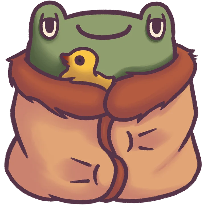 sticker : cozy froggo product image (1)
