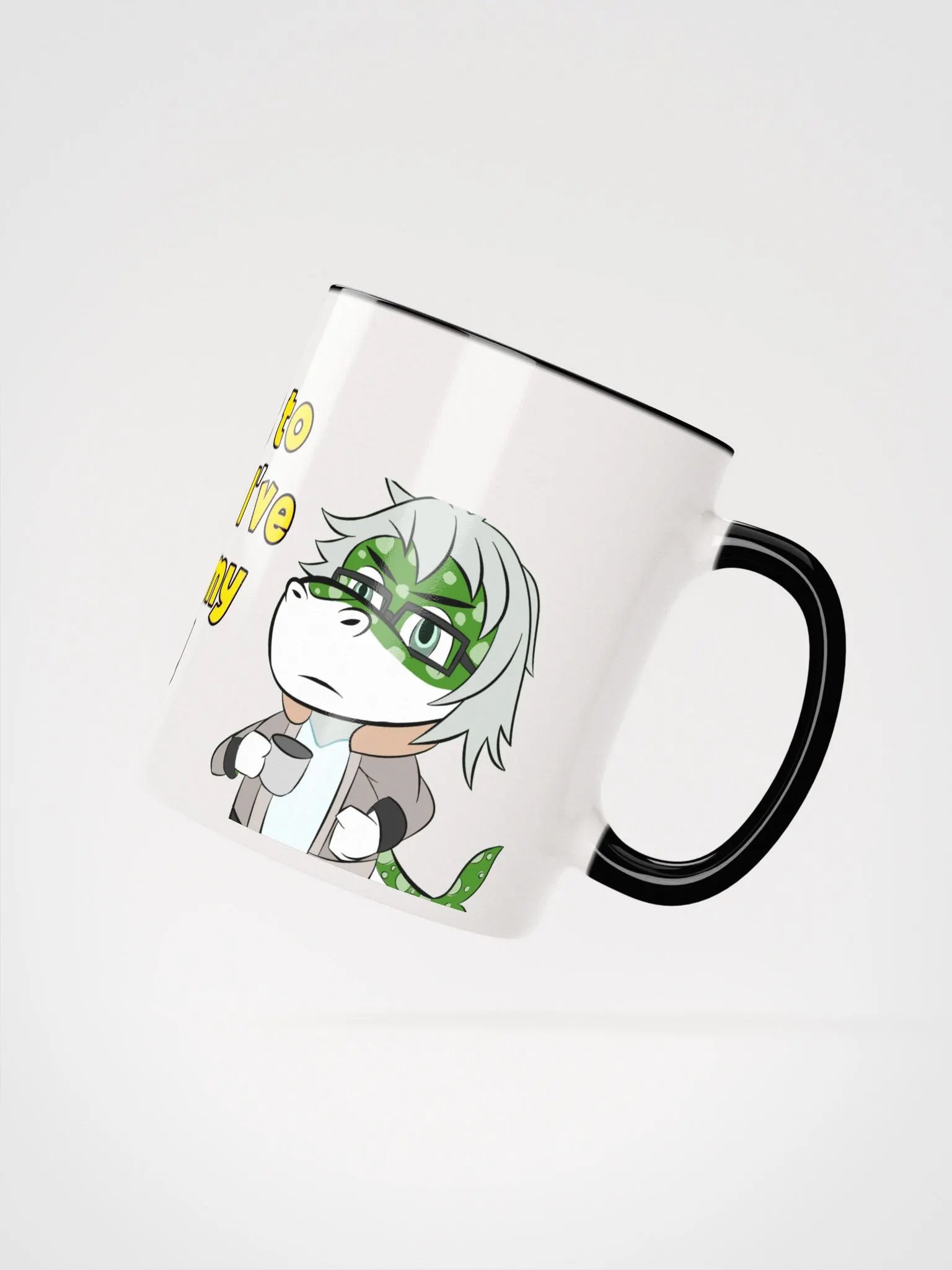 Ikari Ceramic Cup - "Don't Talk to me before I've "Fin"ished my Coffee!" product image (2)