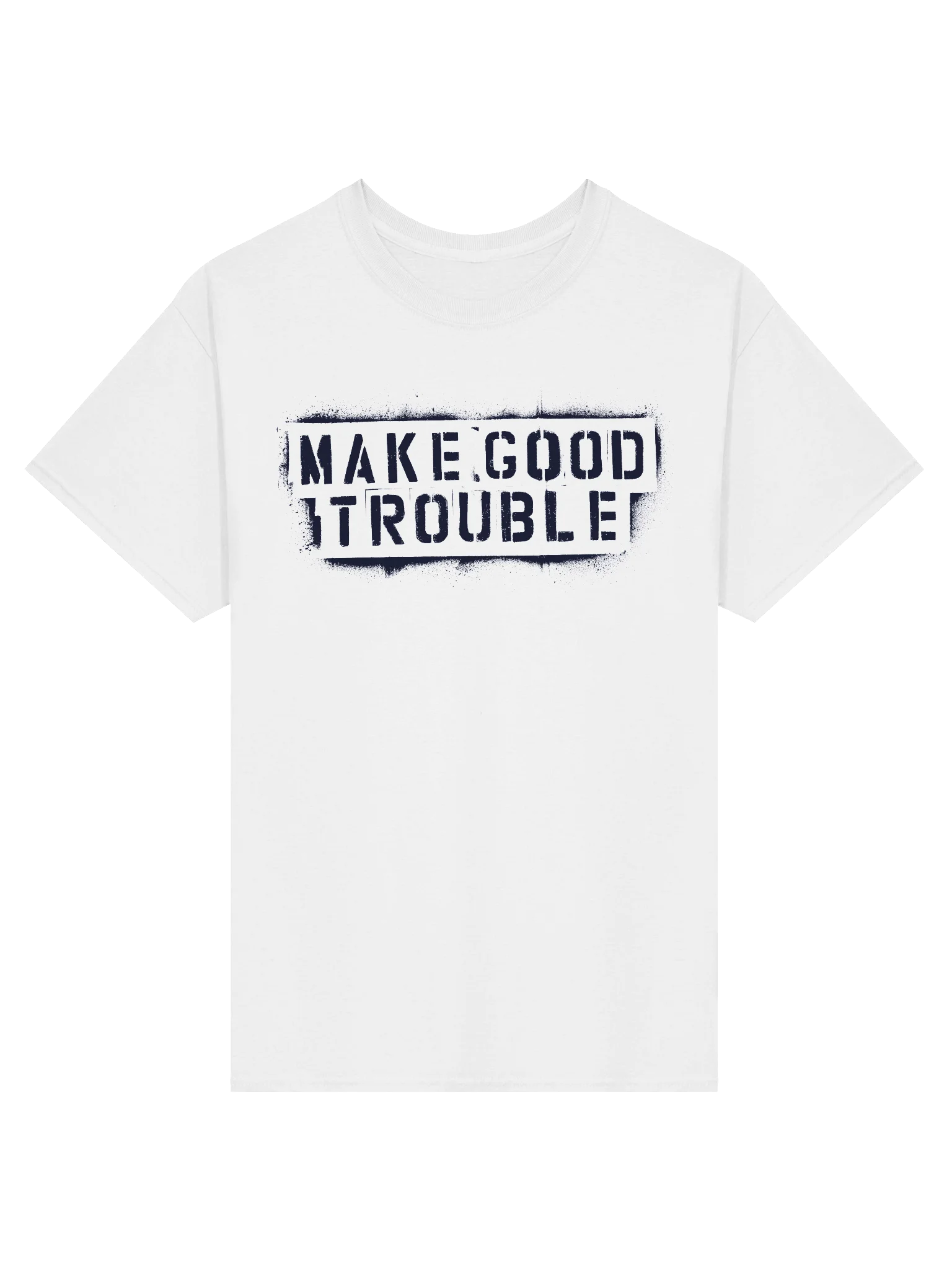 Make Good Trouble Gildan Heavyweight T-Shirt black letters product image (1)