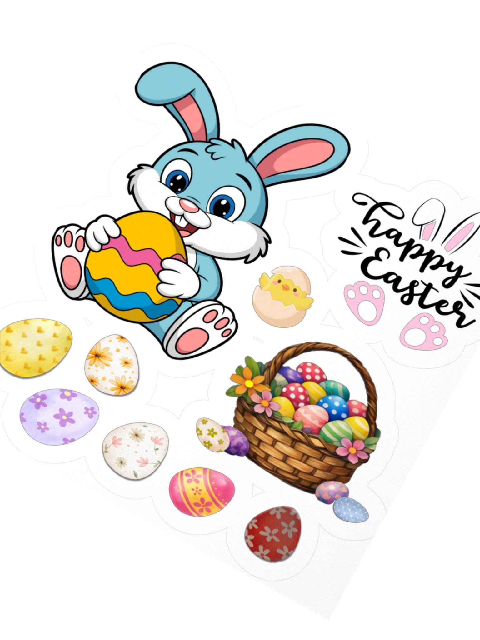 Happy Easter Bunny Sticker Sheet product image (2)