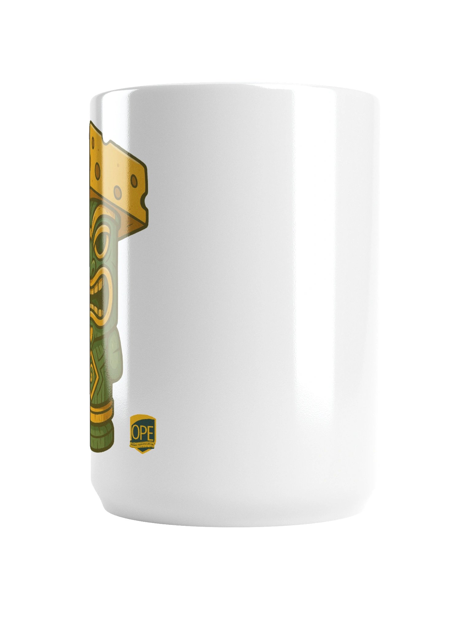 Cheesehead Tiki White Glossy Mug product image (6)