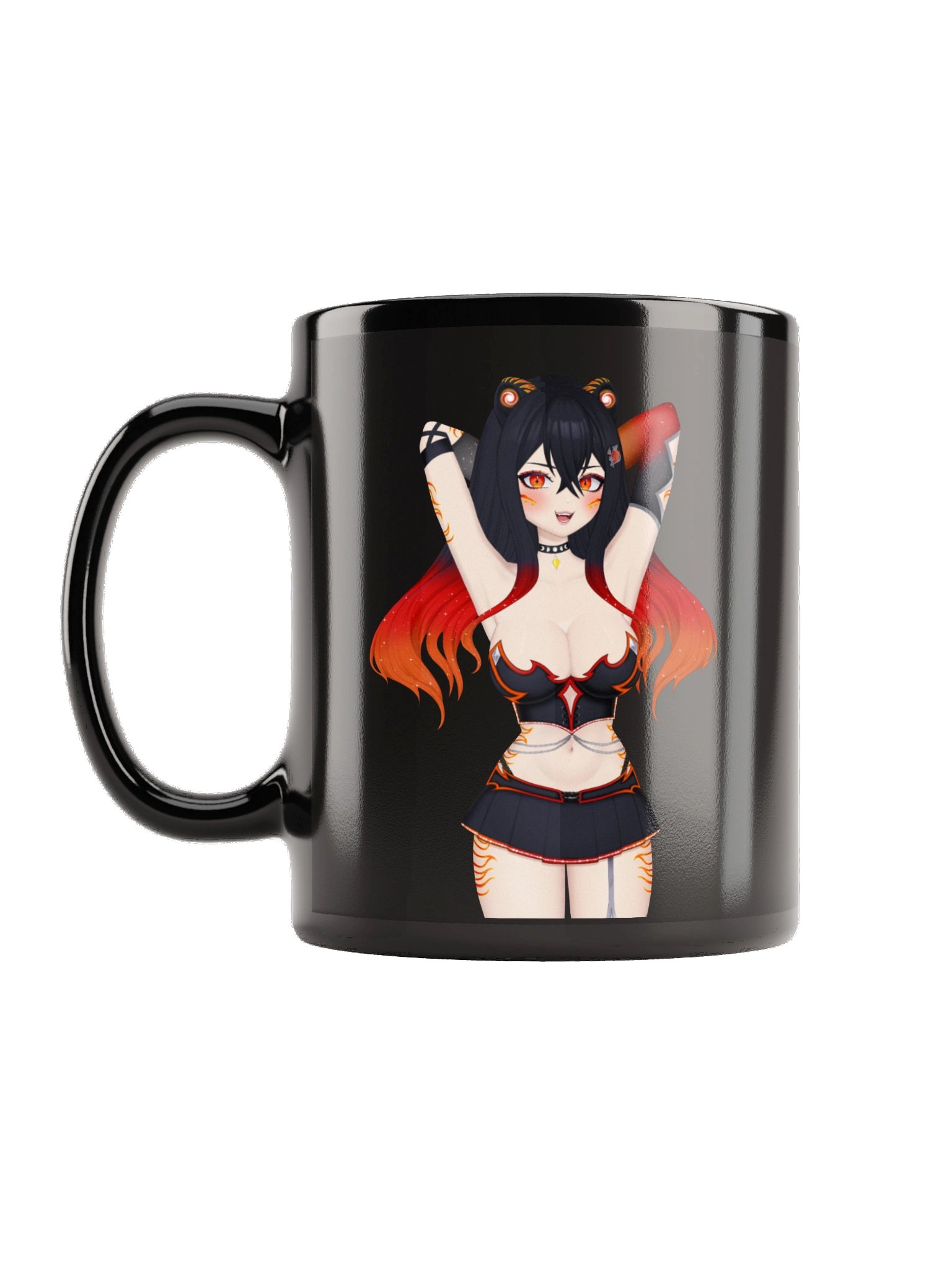 Arms Up - Hot and Cold | Black Glossy Mug product image (1)