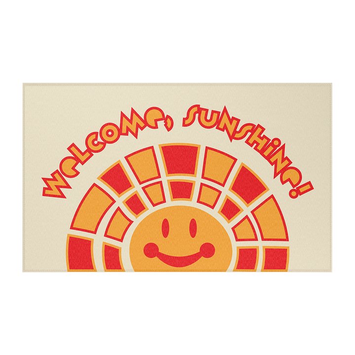 Welcome, Sunshine_Smiling Sun Area Rug_Ecru product image (2)