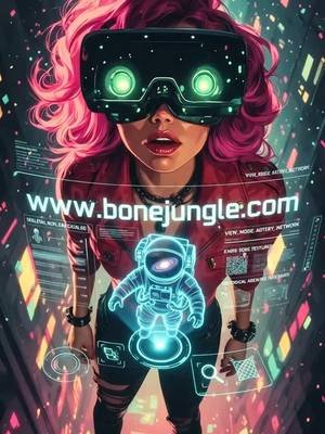 Loading reality... 99% 👾 Head over to www.bonejungle.com and see what’s waiting for you inside. Are you ready to join? 🕶️🌌 ​👉 Link in bio to check it out! 📲 ​#BoneJungle #CyberpunkArt #VirtualReality #GamersOfTikTok #TechLife 