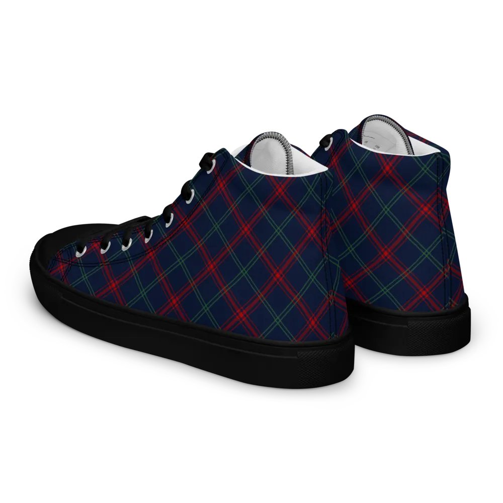 Lynch Tartan Men's High Top Shoes product image (9)