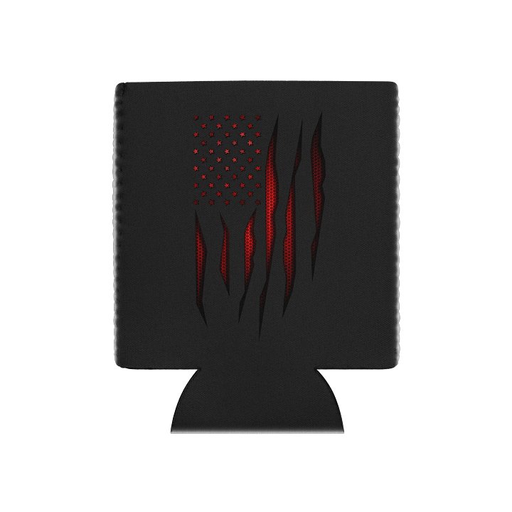 Red Carbon Onyx American Flag Coozie product image (1)