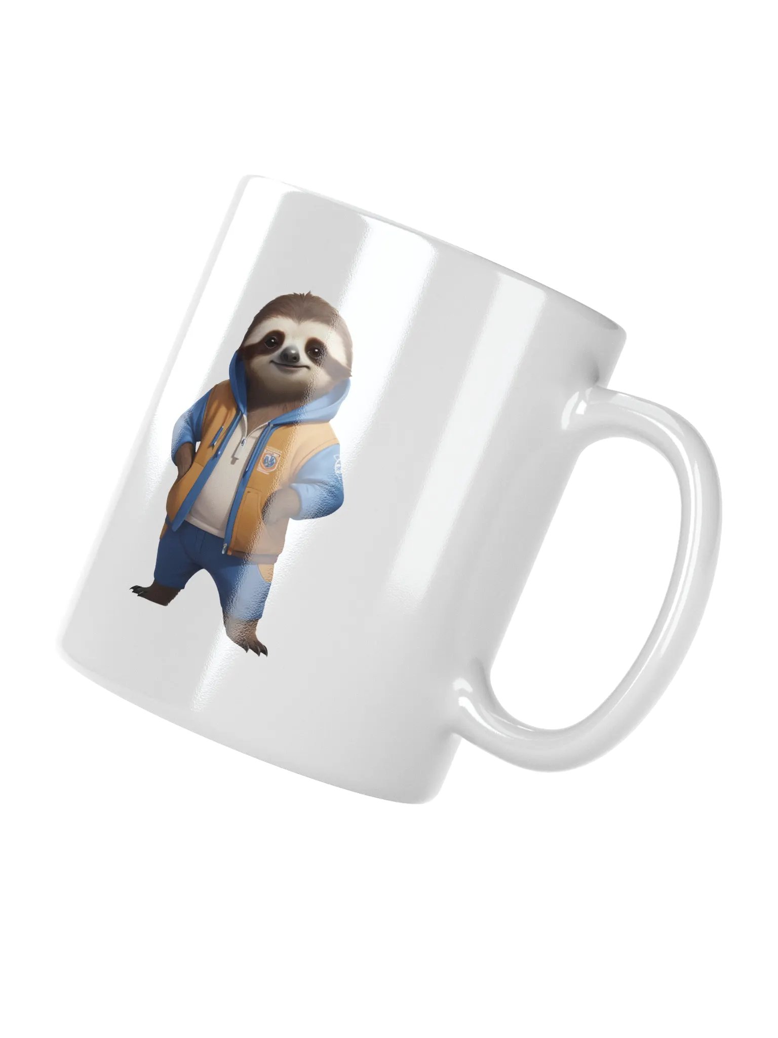 Cute Cartoon Sloth White Mug product image (3)