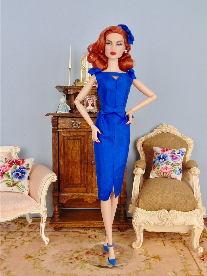 Roxie Blue OOAK fashion for 12” fashion dolls product image (1)