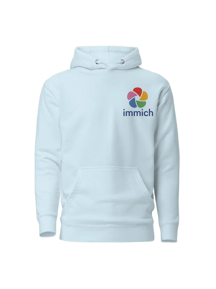 Immich Logo Text Hoodie - Embroidered product image (1)