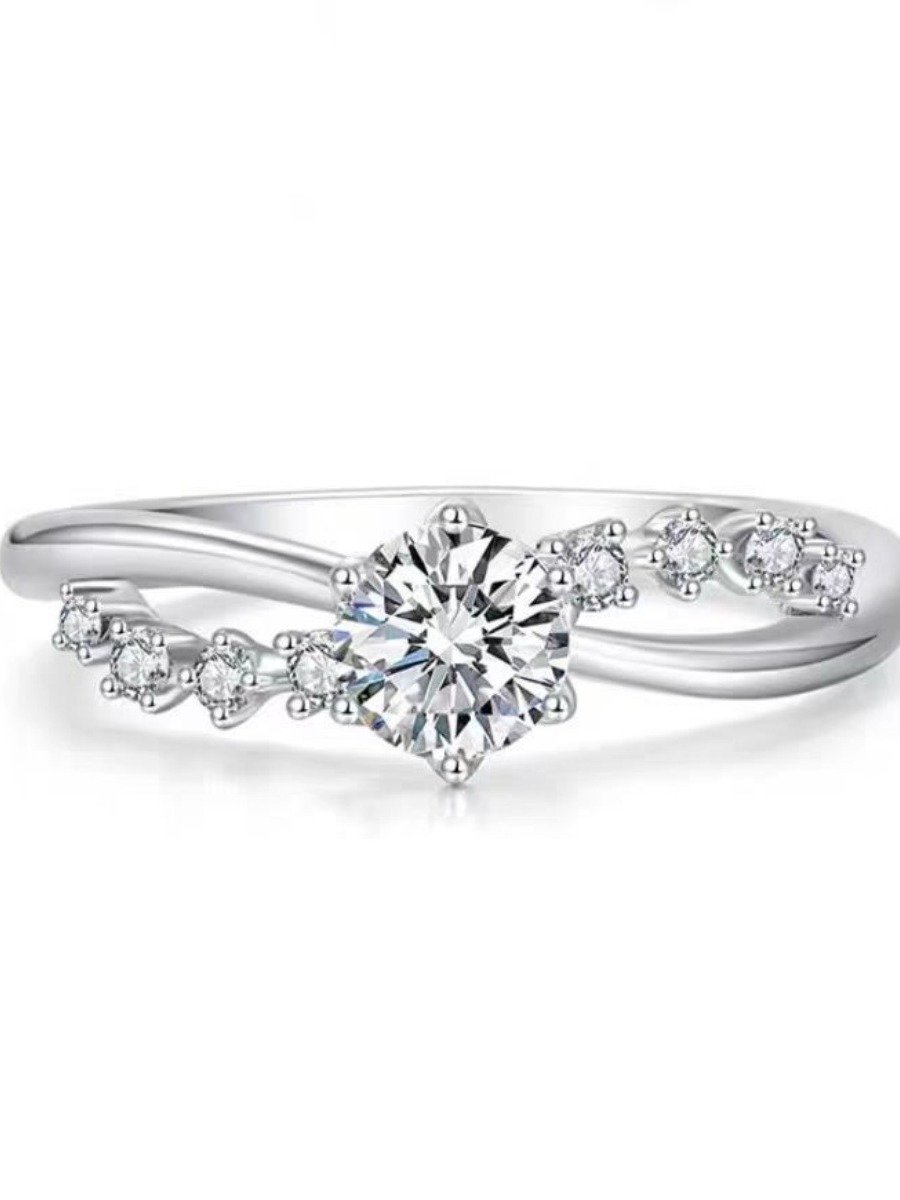 925 Sterling Silver Zircon Ring product image (2)
