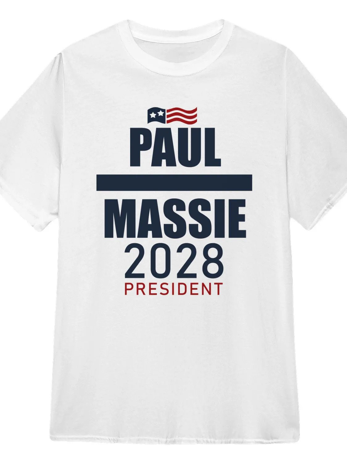 Paul Massie 2028 President T-Shirt product image (1)