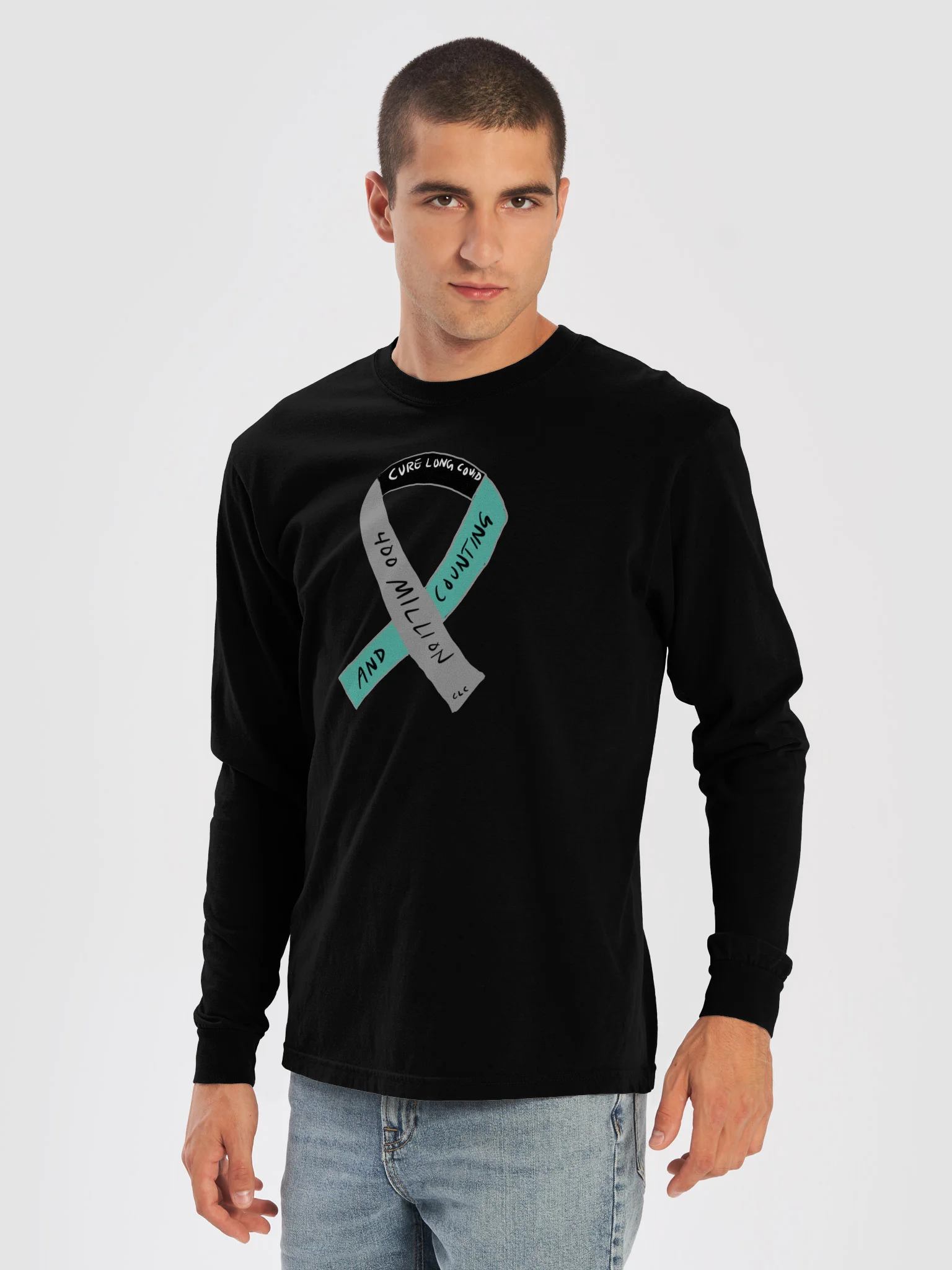 400 Million and Counting long sleeve tee product image (23)