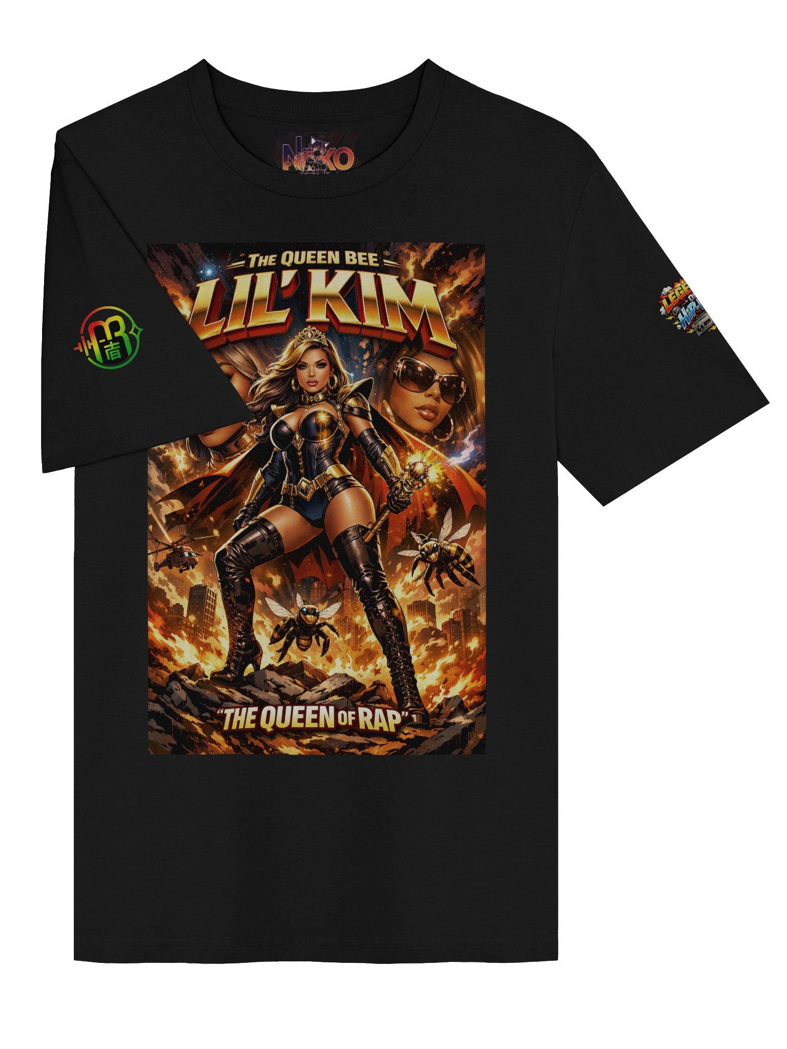 Queen Bee Lil’ Kim — Hip-Hop Royalty Graphic T-Shirt product image (3)
