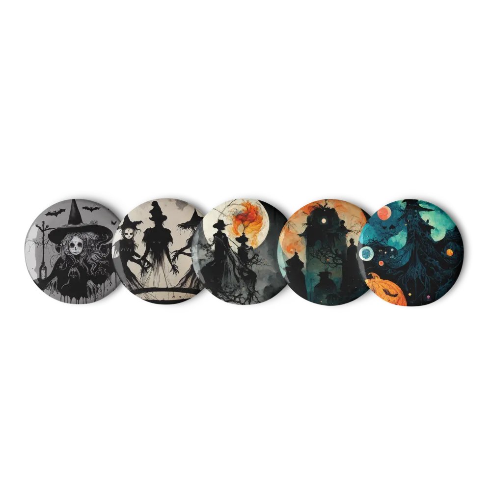 Mystical Witch Pin Button Set product image (1)
