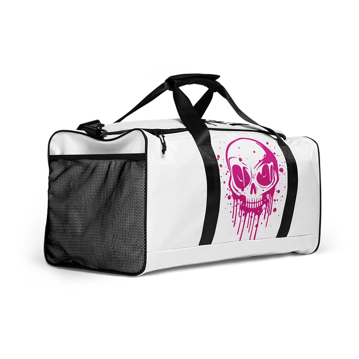Drip Skull Duffle Bag – Gym Bag with Graffiti Skull Graphic product image (2)