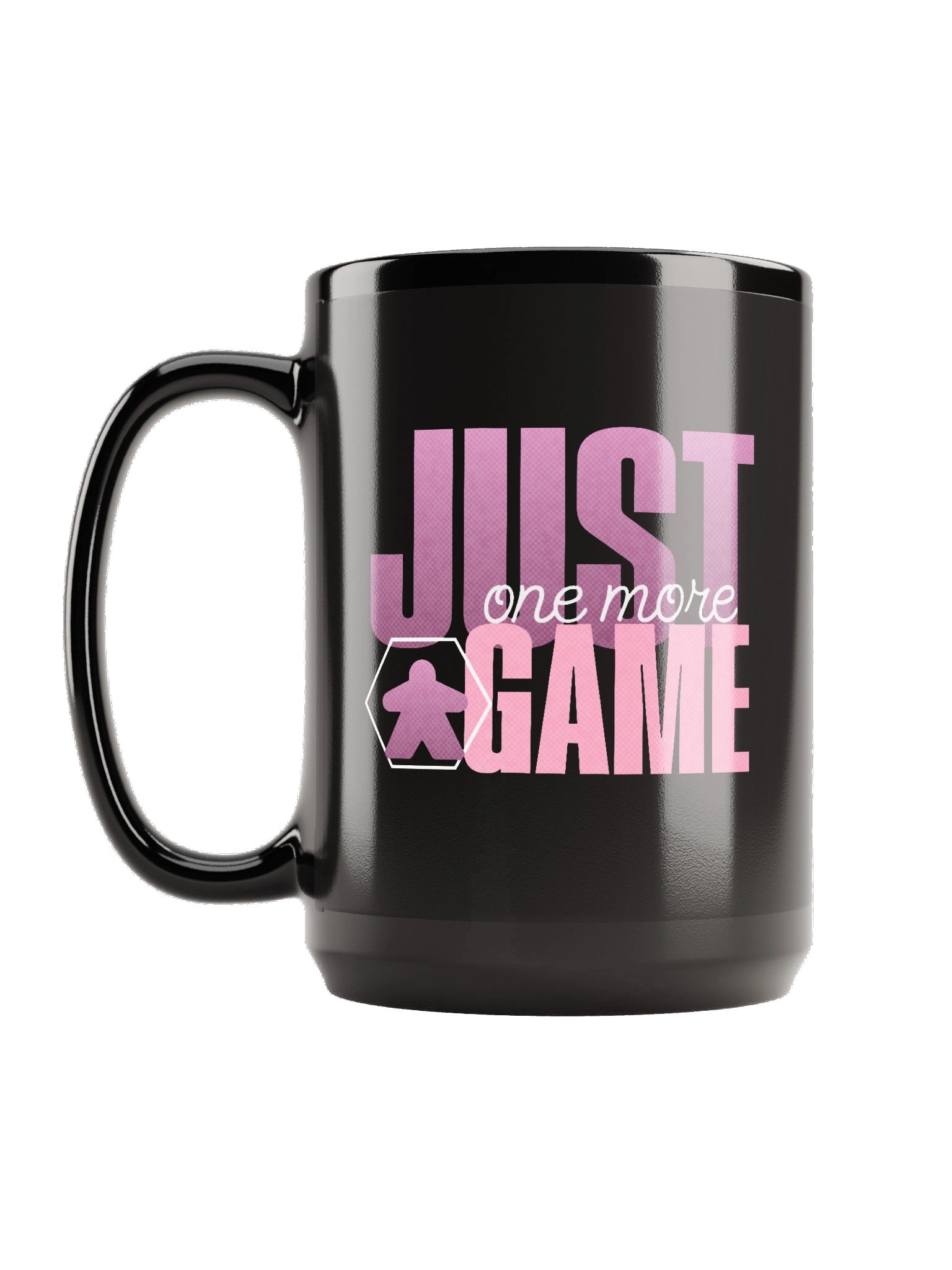 Pink Just One More Board Game Black 15 oz. Mug product image (3)