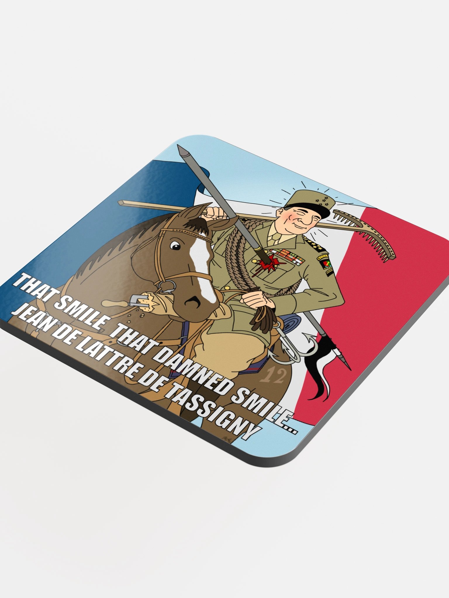 That smile, That damn smile - Jean De Lattre De Tassigny (Underlägg) product image (4)