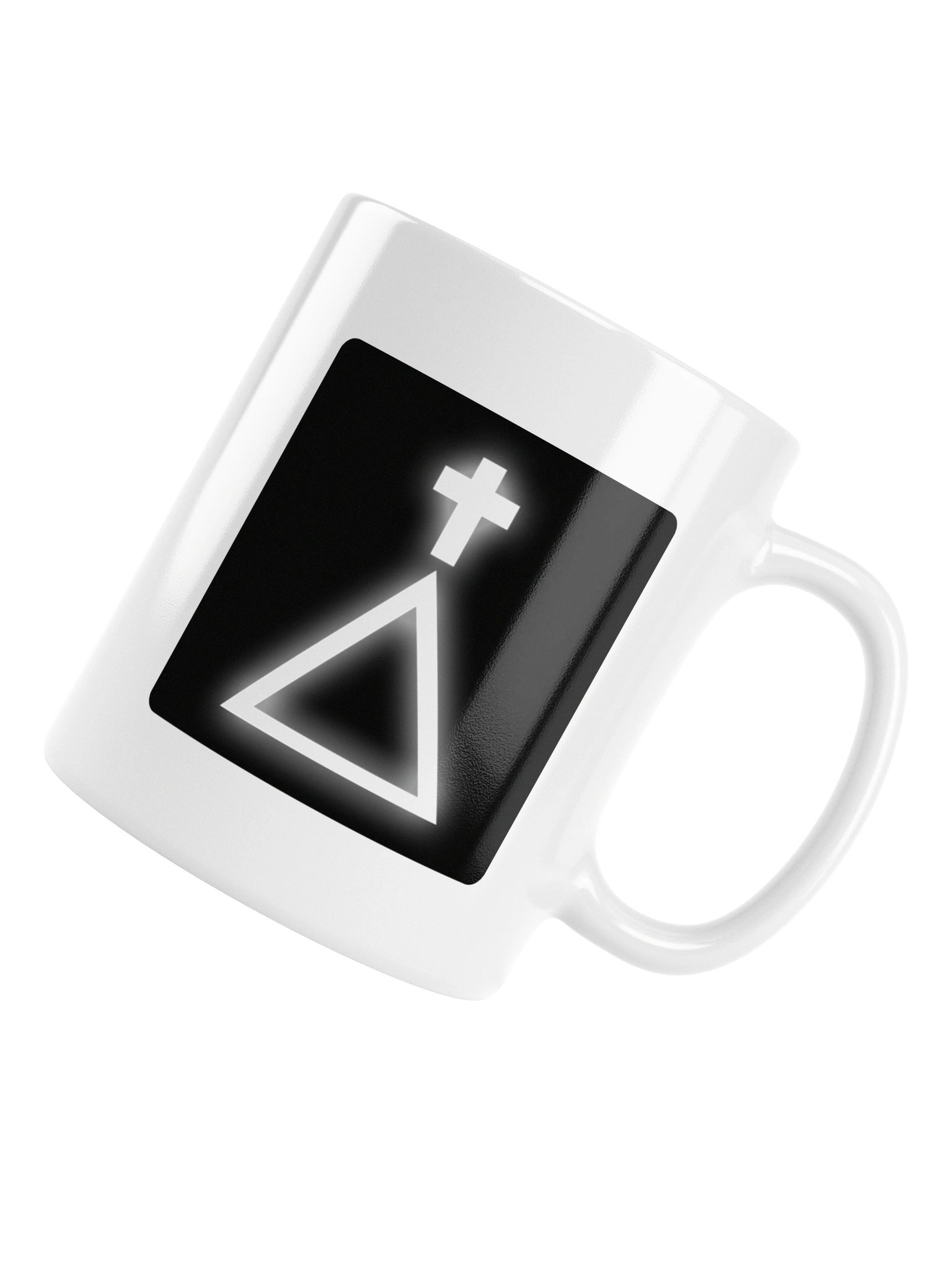 Golden Dawn Cross and Triangle White Mug product image (5)