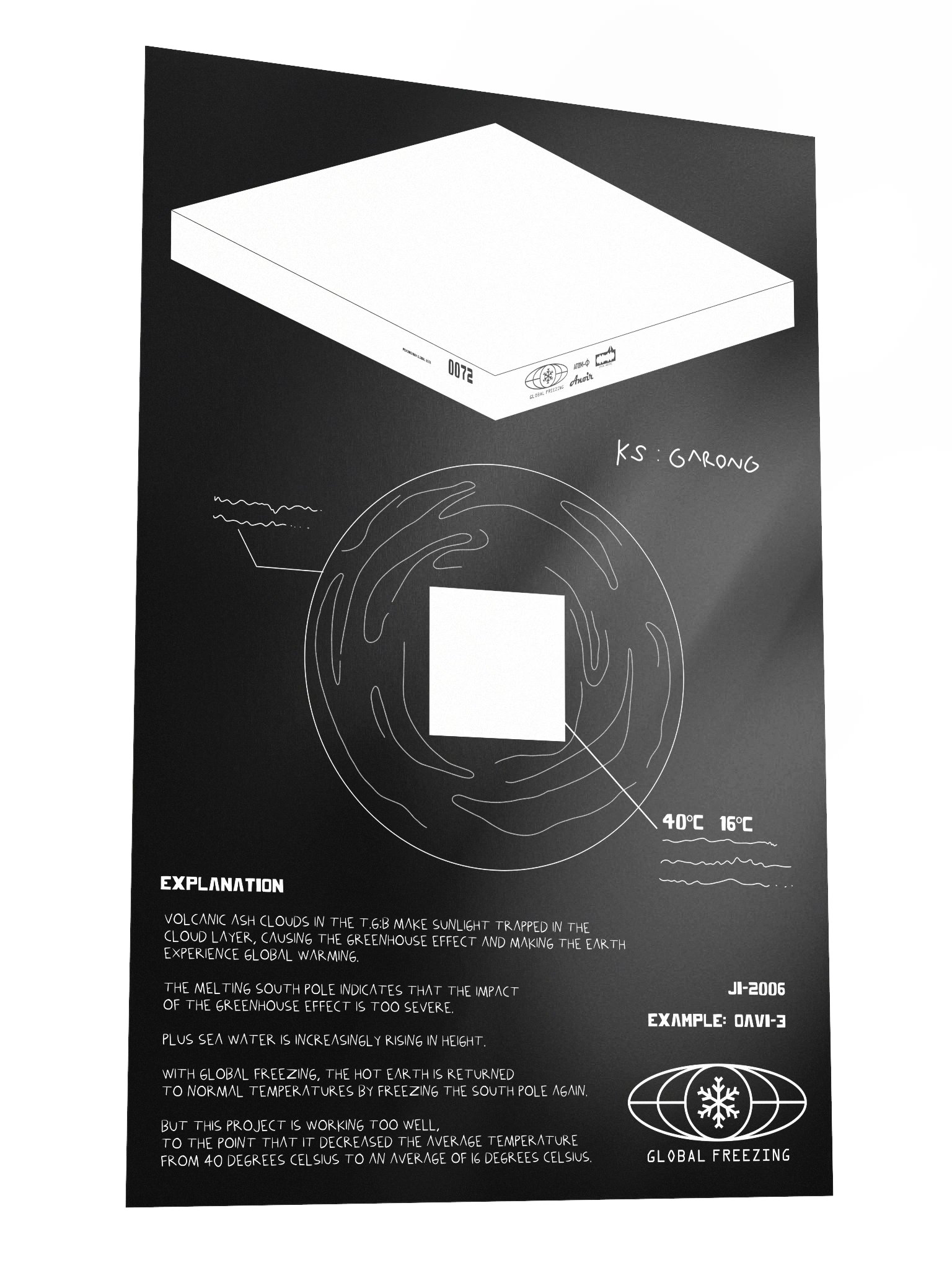 POSTERS | GLOBAL FREEZING Mission (Black Edition) product image (1)