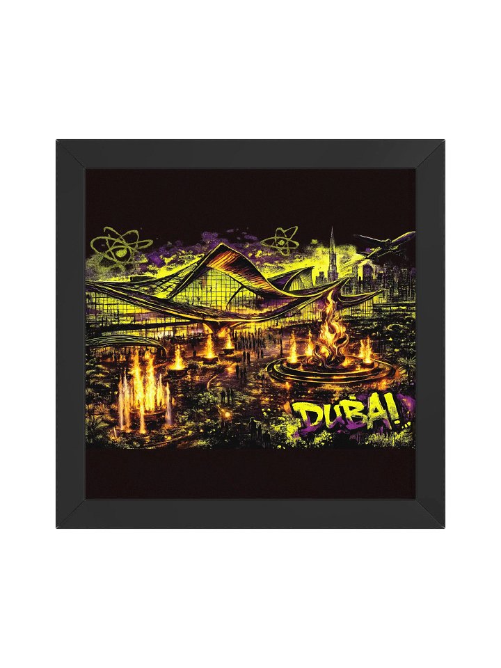 Dubai Skyline Wall Art - Burj Khalifa & Palm Jumeirah Canvas Decor product image (5)