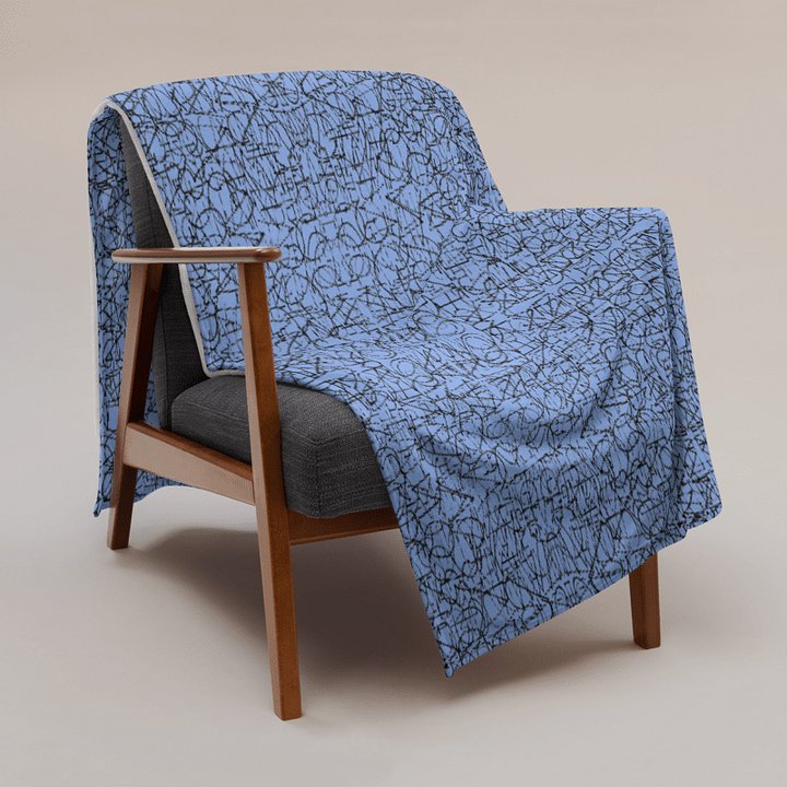 No Rockin' Angel Throw (Blue) product image (1)