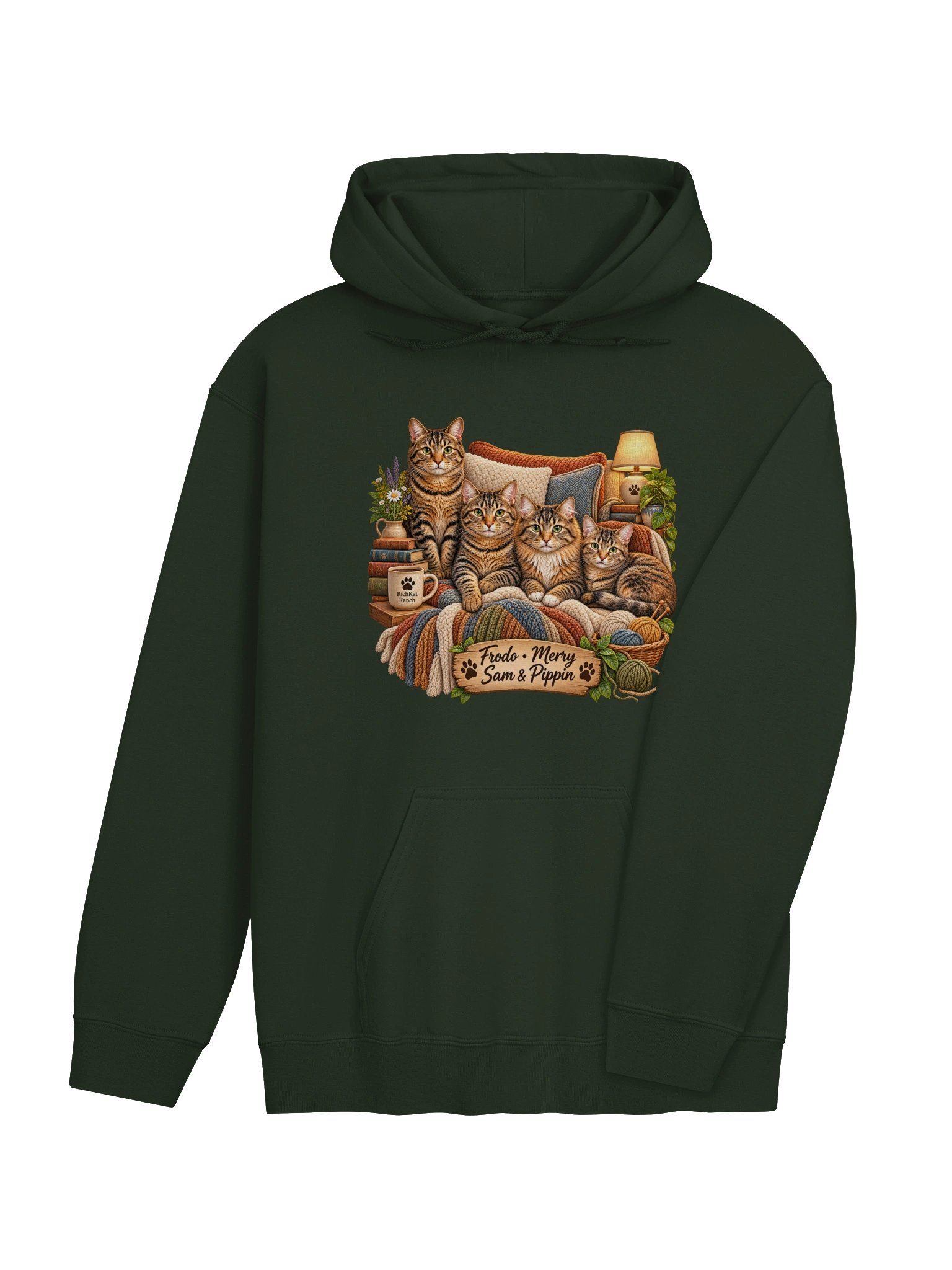 Frodo, Merry, Sam & Pippin Cozy Cats Hoodie product image (12)
