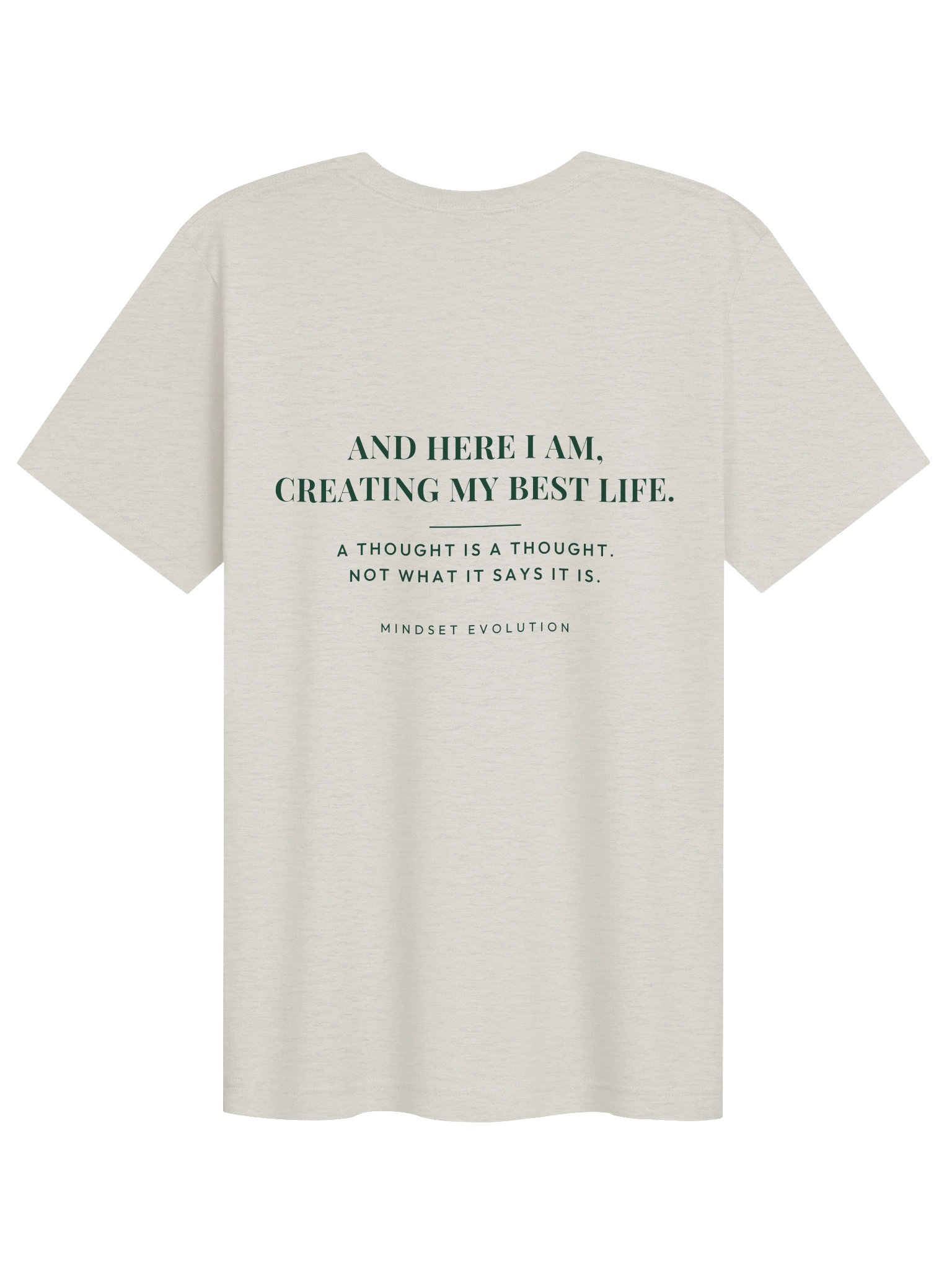 Mindset Evolution — The Noticing Tee (Heather Dust) product image (2)