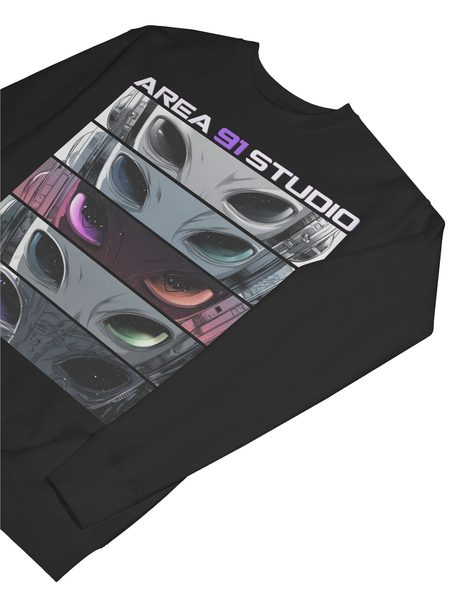 e² AREA 91 STUDIO 5 Panel Anime Alien Sweatshirt product image (56)