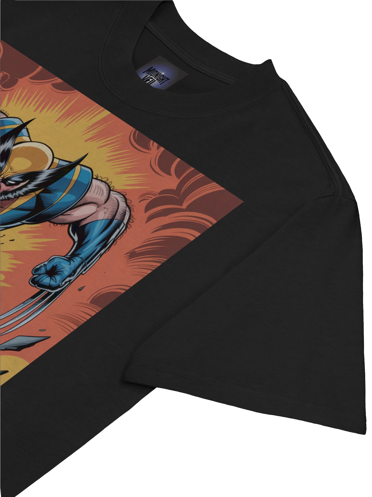 Inferno Claws: Wolverine Faded Berserker Oversized T-Shirt product image (7)