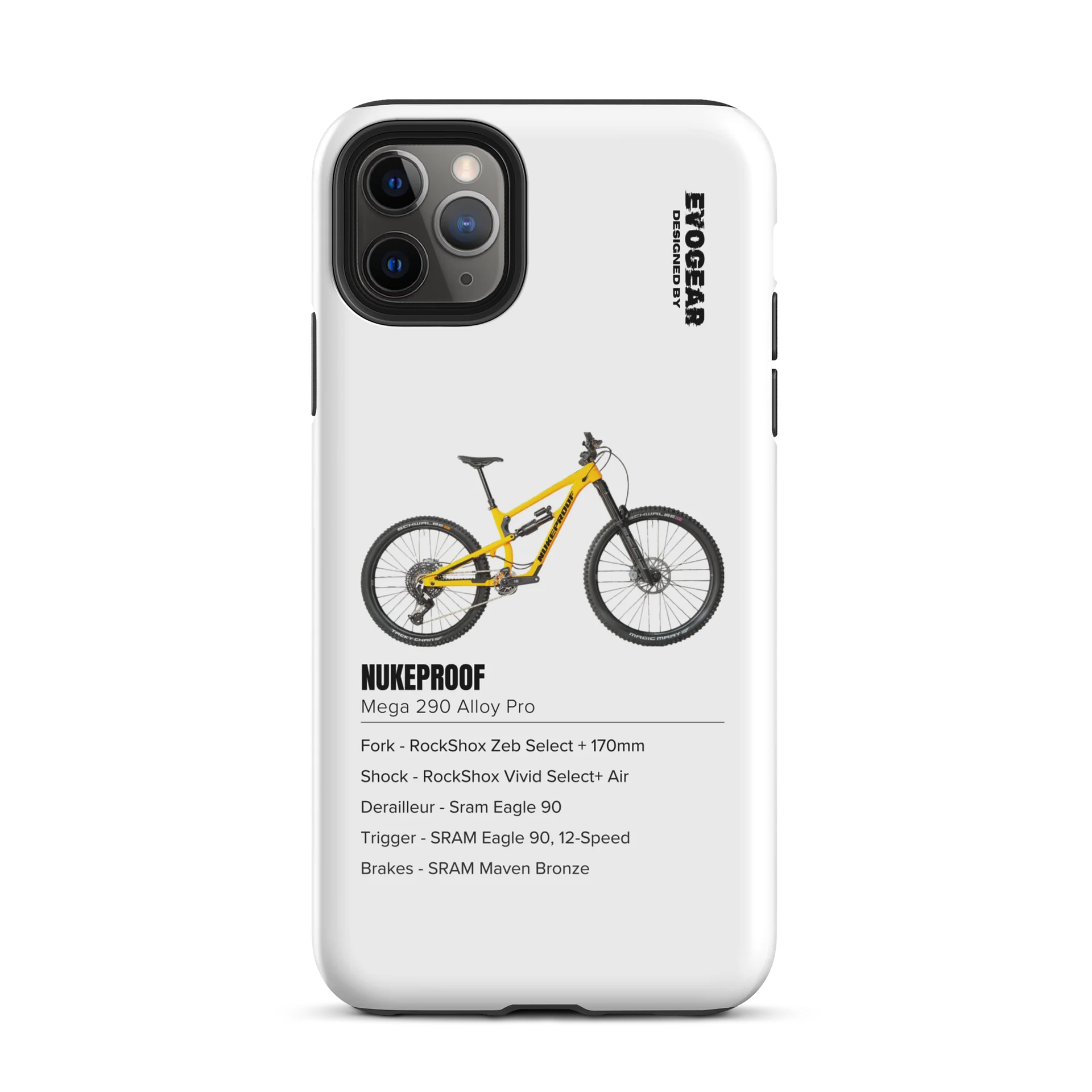 White Nukeproof Mega 290 Alloy Pro iPhone Case product image (51)