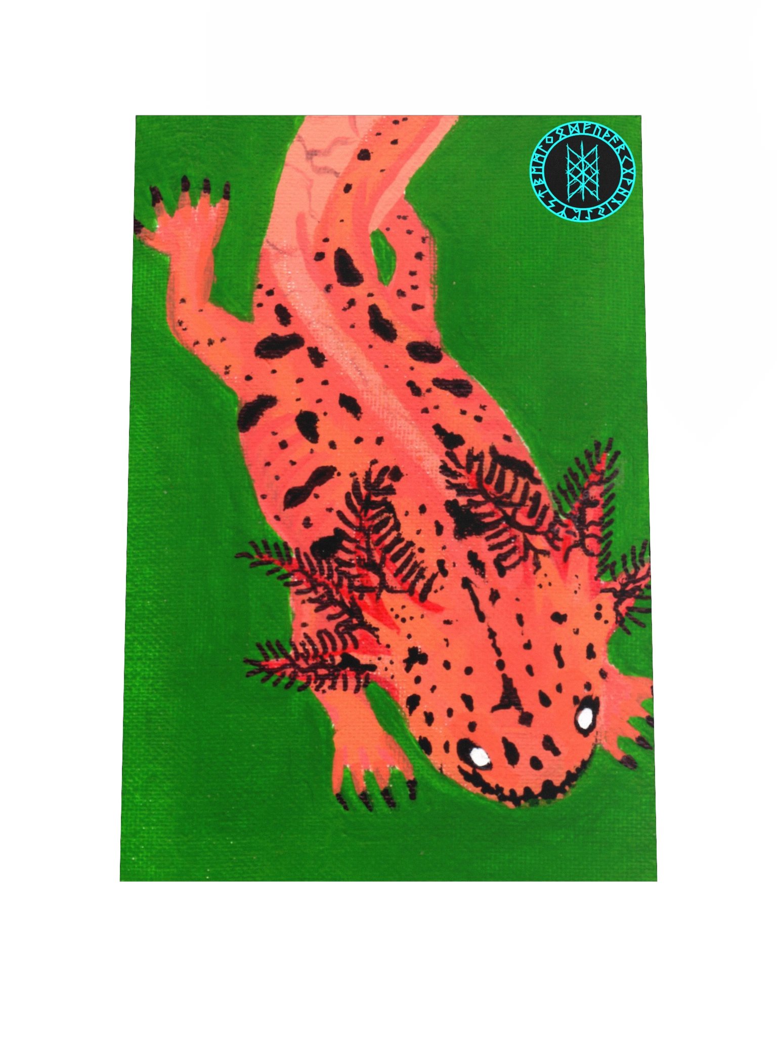 Gone Fission October Spotted Axolotl Matte Paper Poster product image (1)