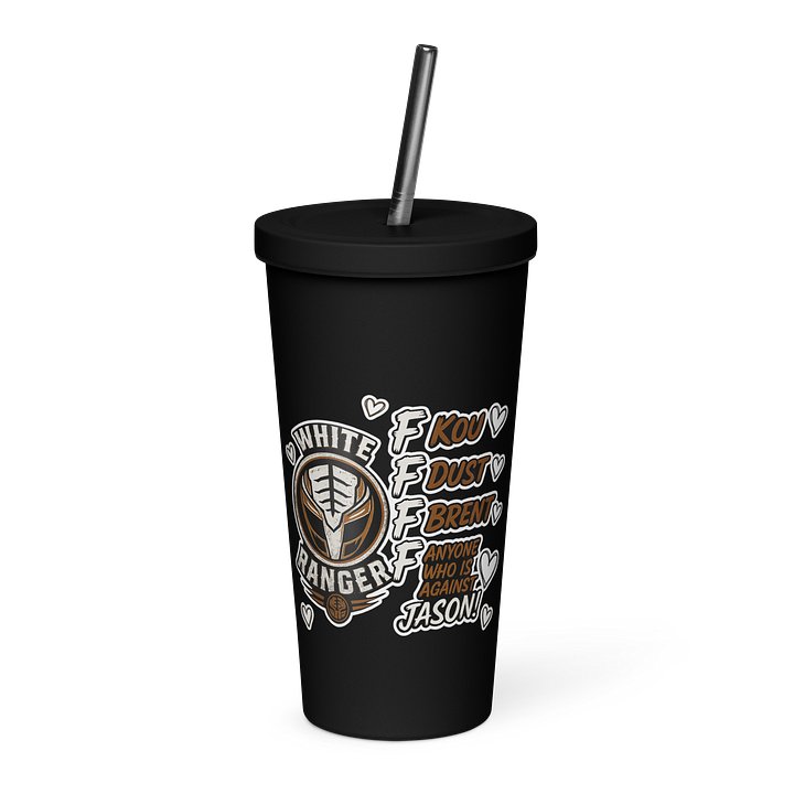 20 oz Insulated Tumbler with a Straw - 4 Fs 4 LIFE product image (1)