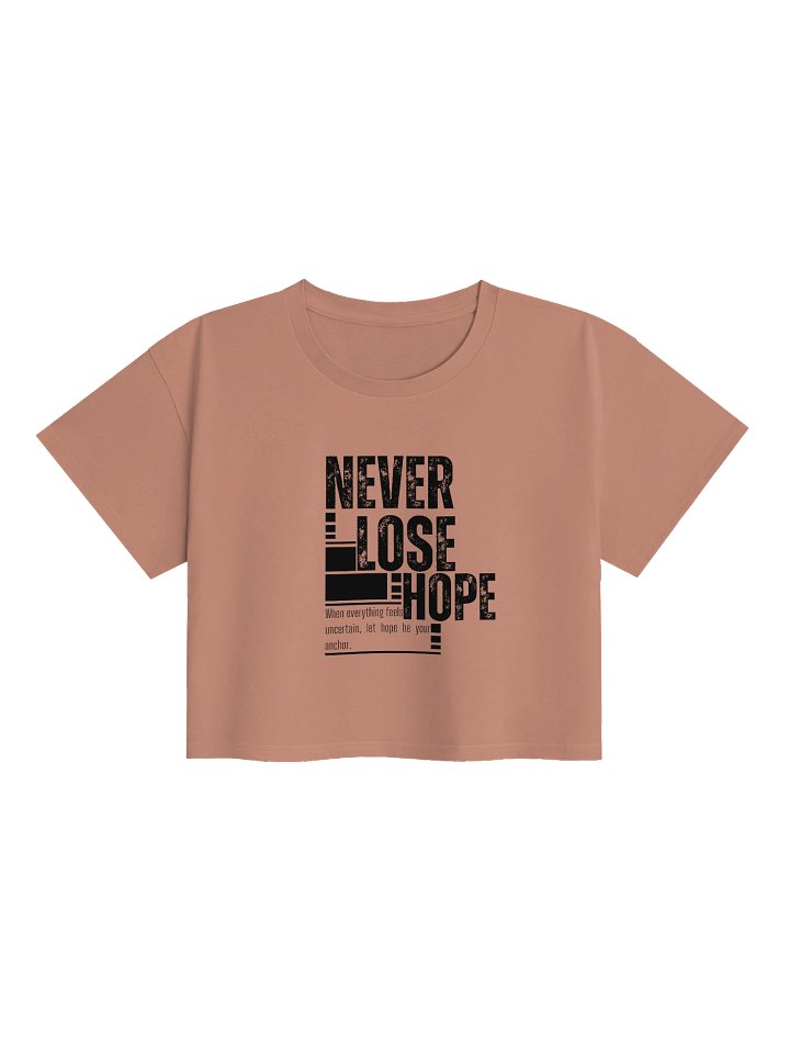 Never Lose Hope Crop Top - Hazy Pink product image (1)