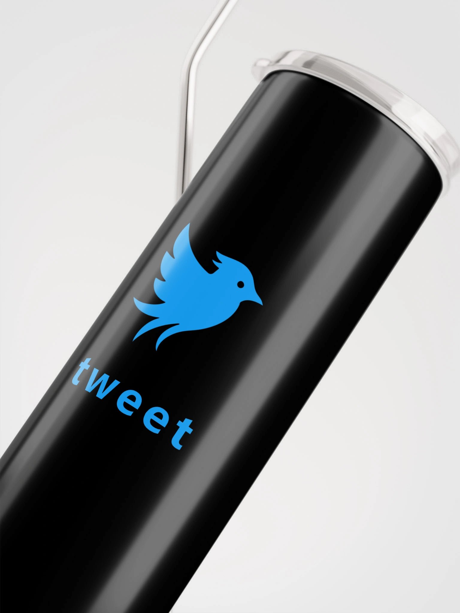 Tweet Logo - Black Stainless Steel Tumbler product image (4)