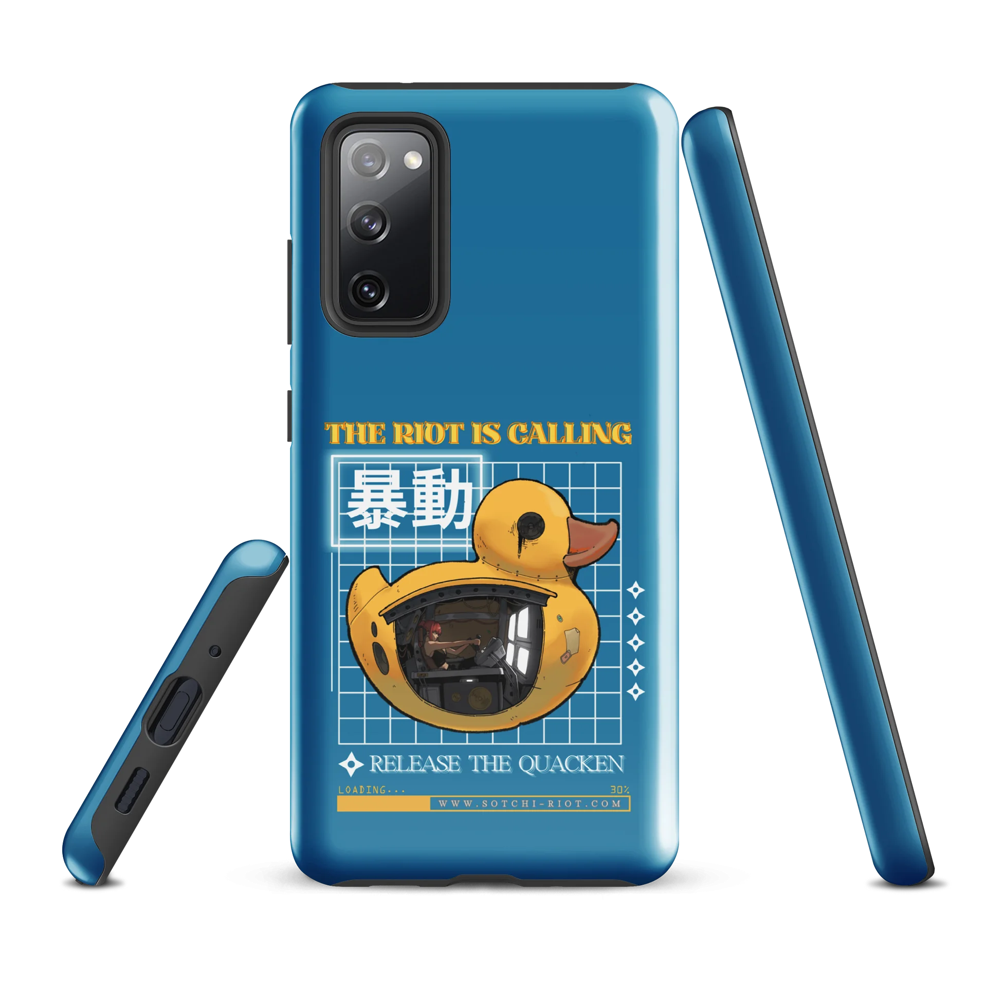 [Samsung Phone Case - POND WATER BLUE] THE RIOT IS CALLING. RELEASE THE QUACKEN product image (3)