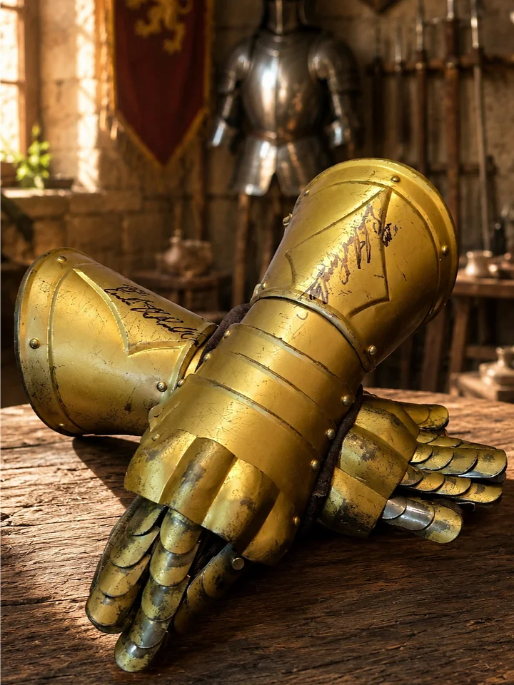 KING EMILIO THE ARMORED ONE’S Signed Royal Gauntlets-First Generation-King Emilio Signature product image (1)