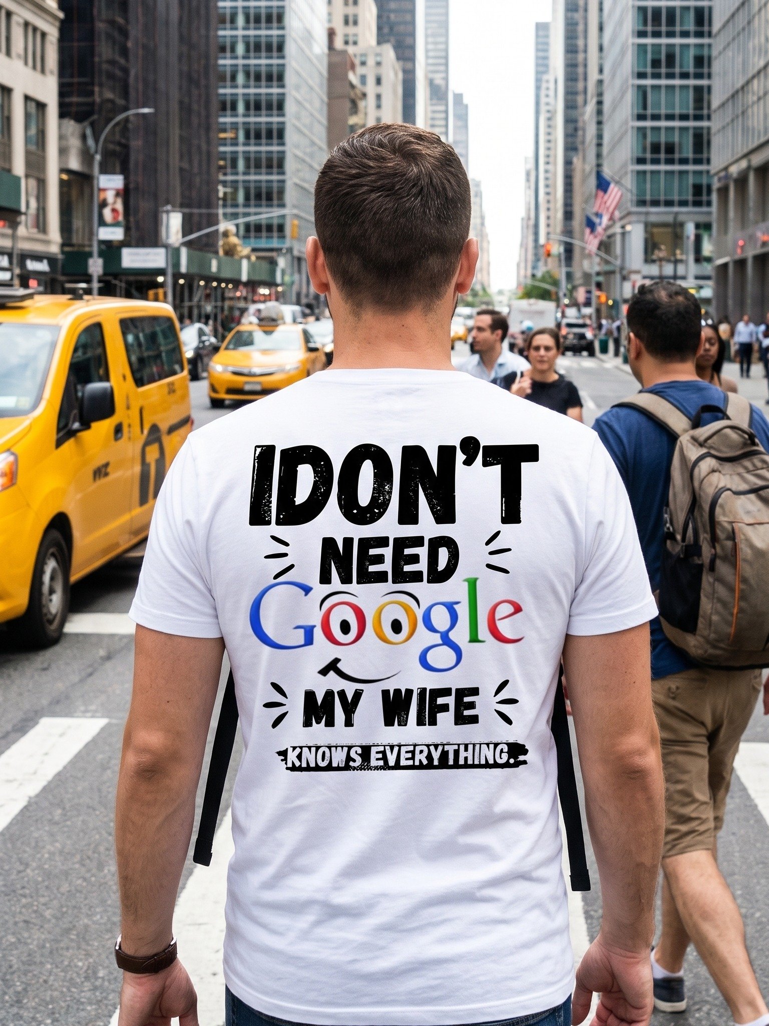 I Don’t Need Google — My Wife Knows Everything T-Shirt product image (20)