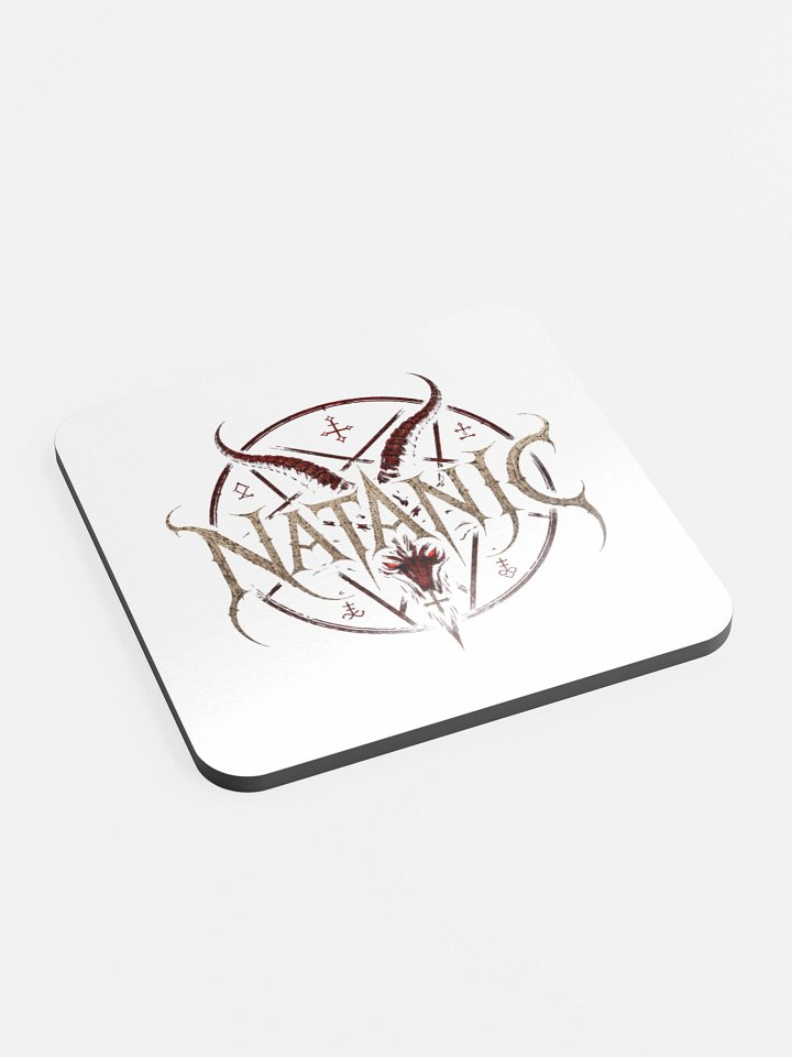NATANIC Horned Emblem Glossed Cork Coaster product image (2)