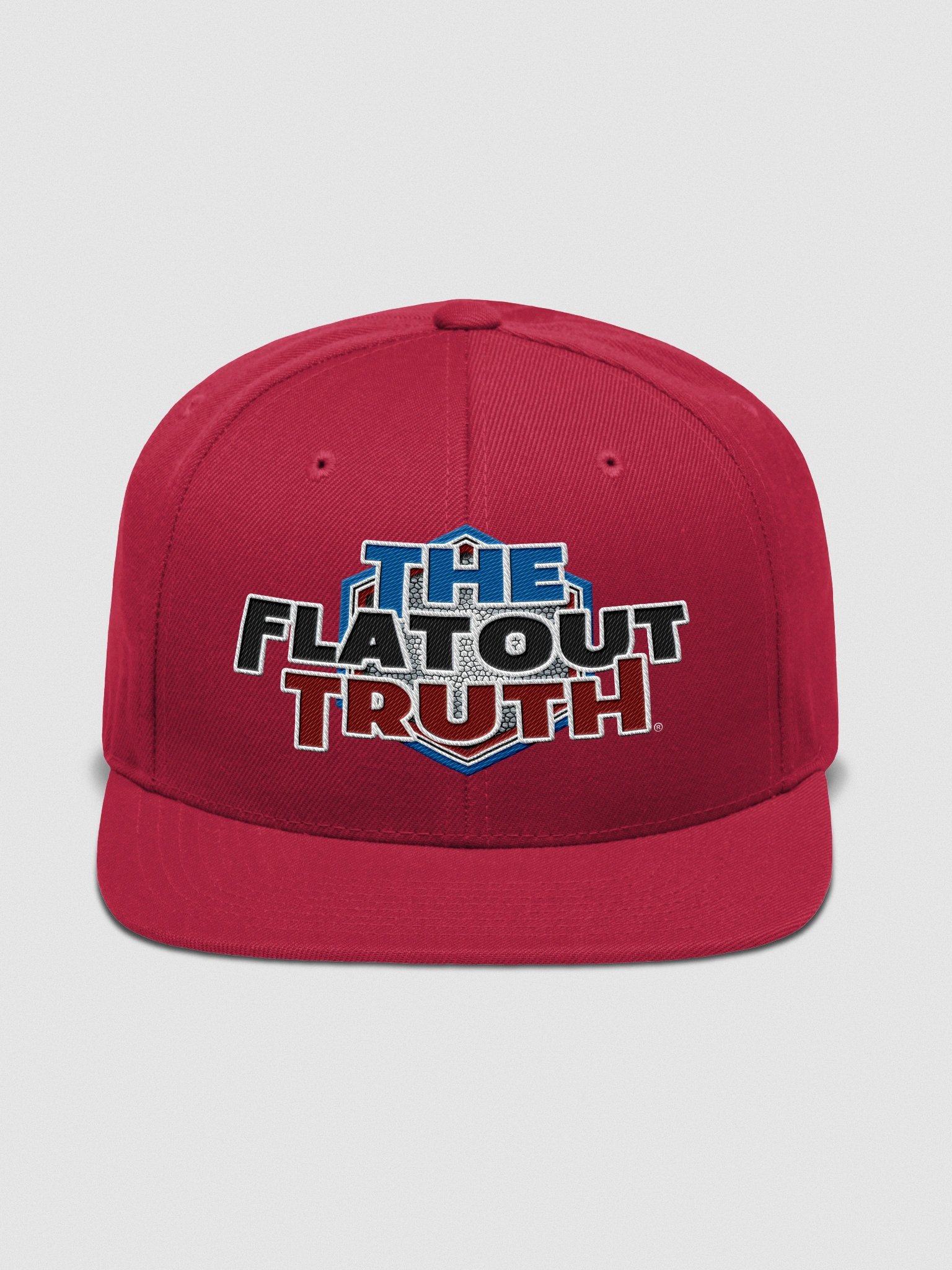 TFOT Bold Blue Hex Flat Snapback Hat product image (1)