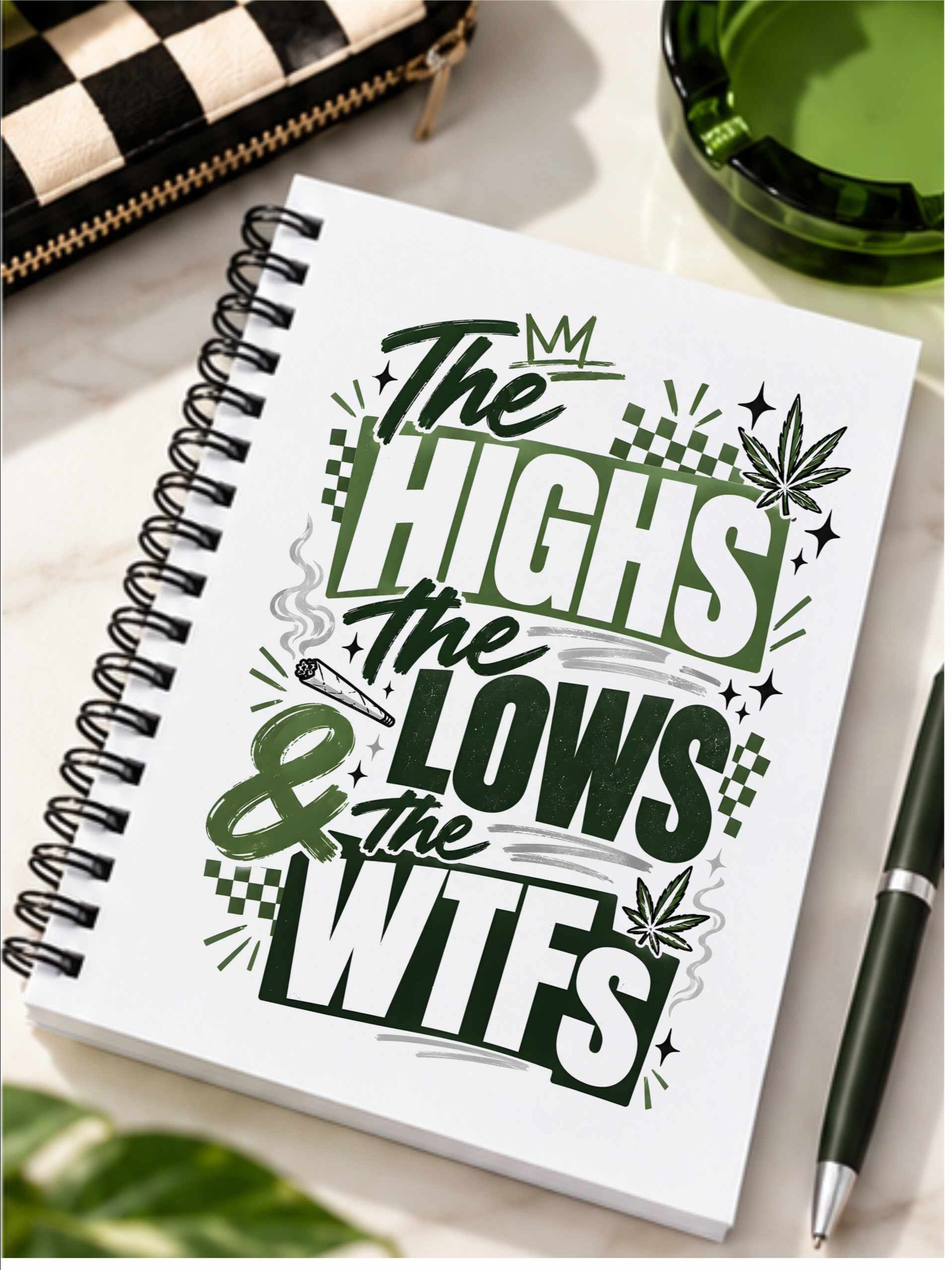 The Highs, the Lows & the WTFs | Spiral Writing Journal product image (3)