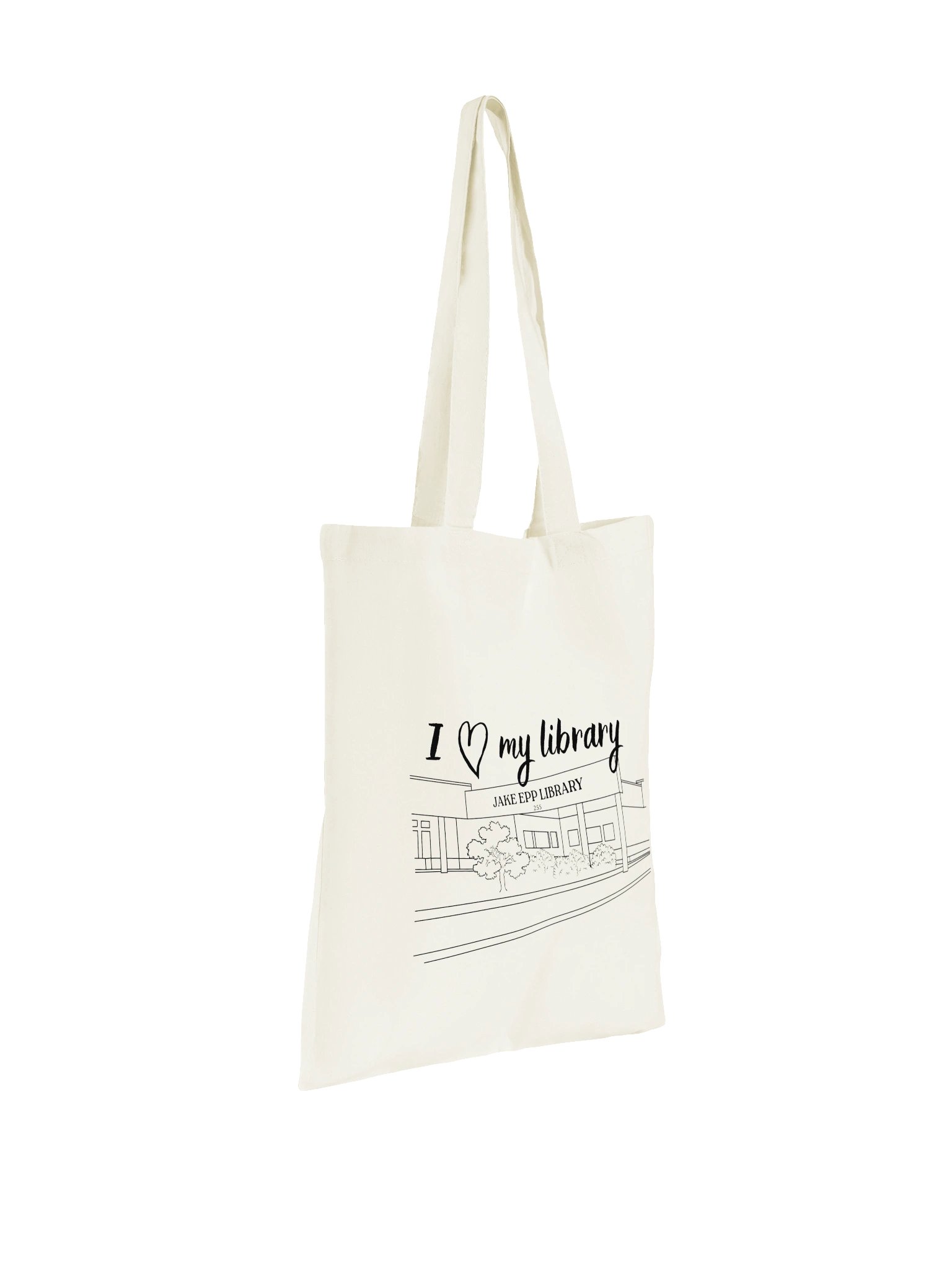 I Heart My Library Tote Bag product image (3)