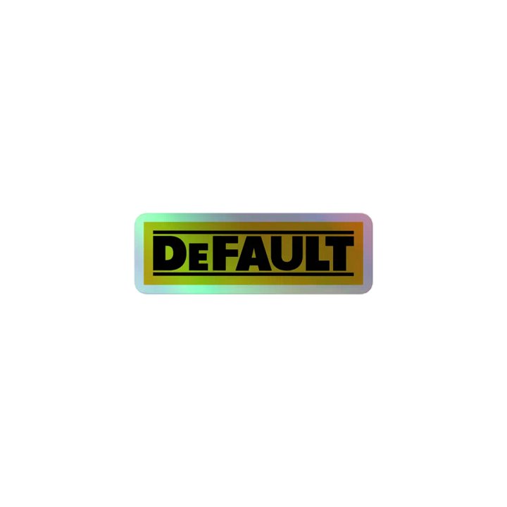 DeWalt DeFault Kiss-Cut Holographic Sticker product image (1)